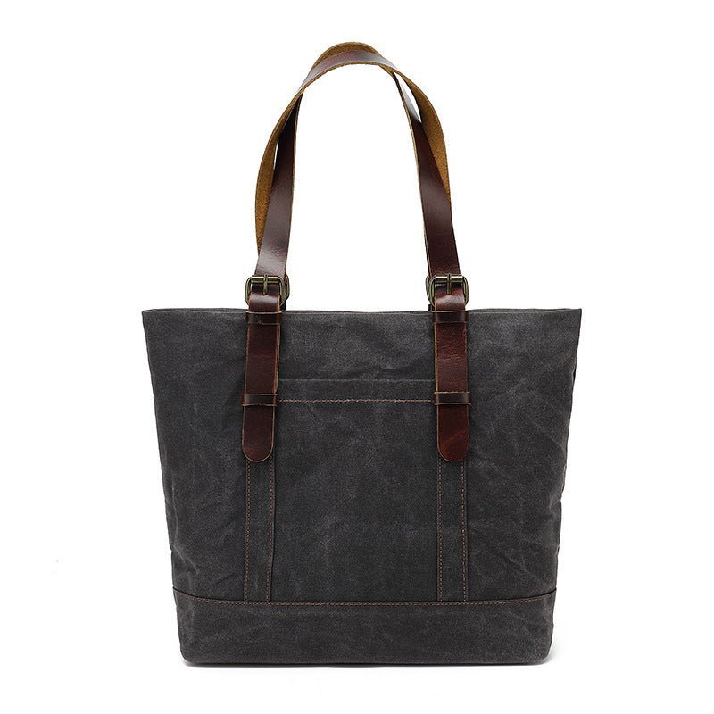 Canvas Cotton Tote Bag Water Resistant Shoulder Crossbody Handbag Bag - Image 2