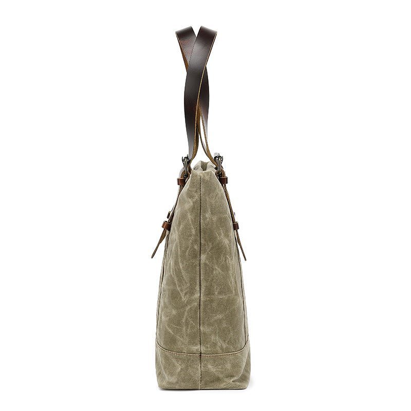 Canvas Cotton Tote Bag Water Resistant Shoulder Crossbody Handbag Bag - Image 7