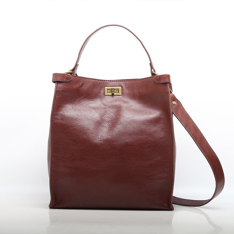Full Grain Leather Handbag Women Leather Handmade Leather Bag - Image 6