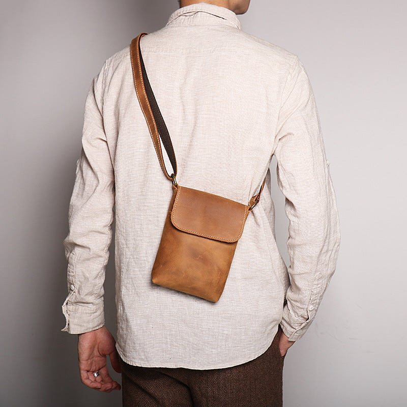 Handmade Genuine Leather Satchel Bag Shoulder Bag