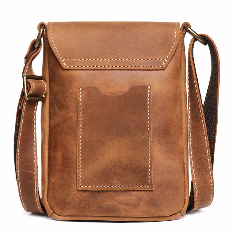 Handmade Genuine Leather Satchel Bag Shoulder Bag - Image 11